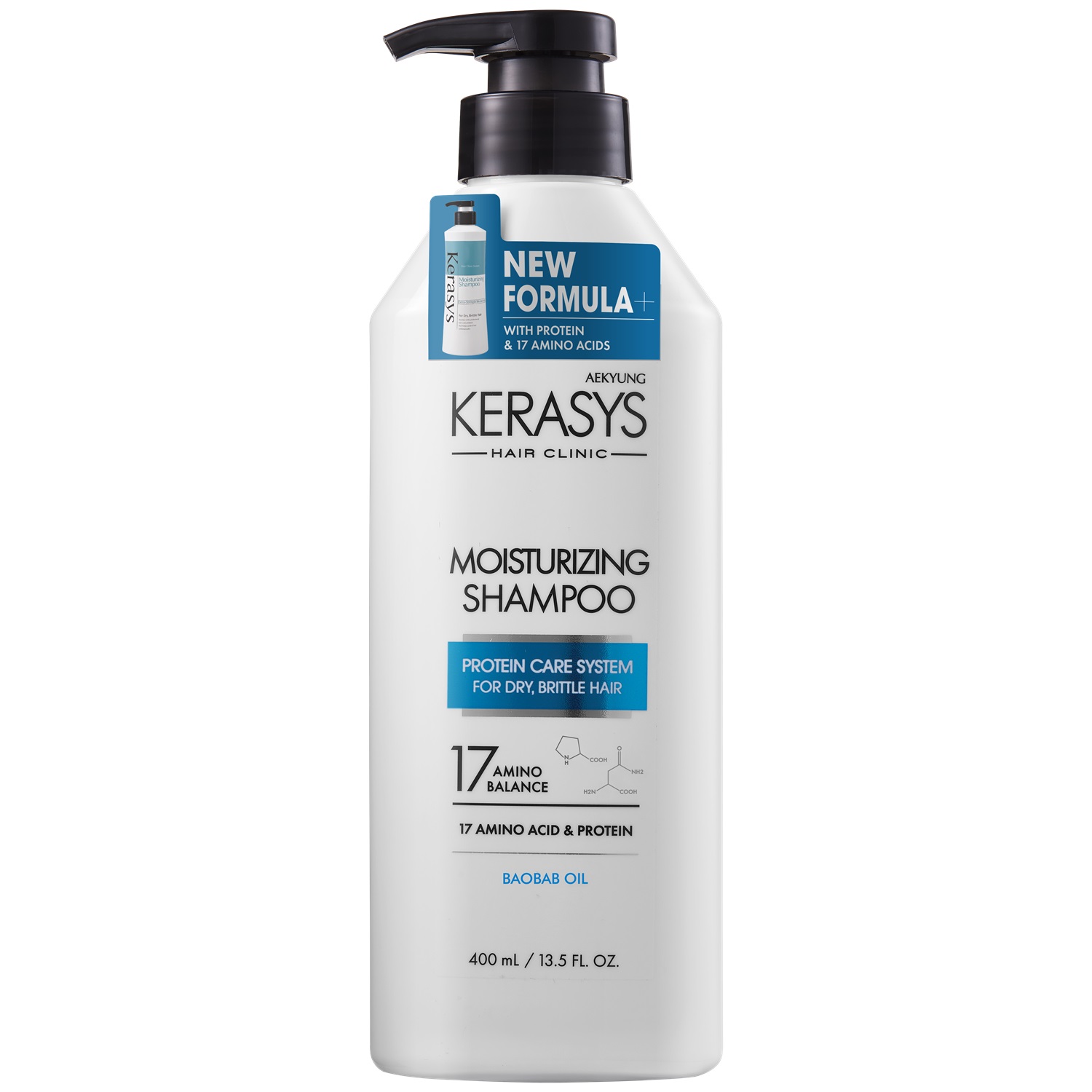 Kerasys Шампунь для волос увлажняющий, 400 мл (Kerasys, Hair Clinic) kerasys hair clinic moisturizing шампунь увлажняющий для волос 600 мл kerasys