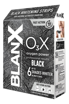 Бланкс Отбеливающие полоски  с углем Whitening  Strips  Black 6 шт (Blanx, Специальный уход Blanx) фото 0