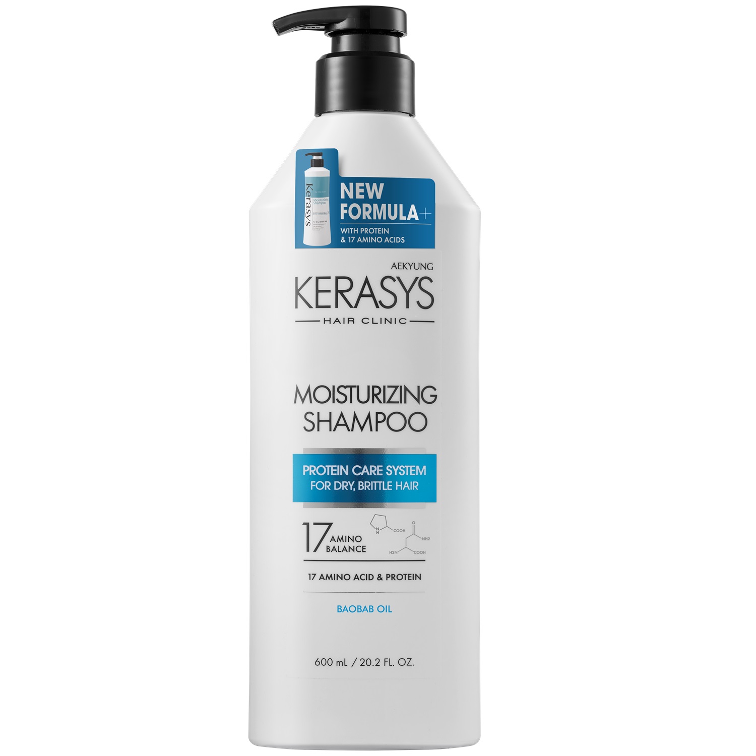 Kerasys Hair Clinic Moisturizing Шампунь увлажняющий для волос 600 мл (Kerasys, ) kerasys увлажняющий набор шампунь и кондиционер для сухих и ломких волос moisturizing