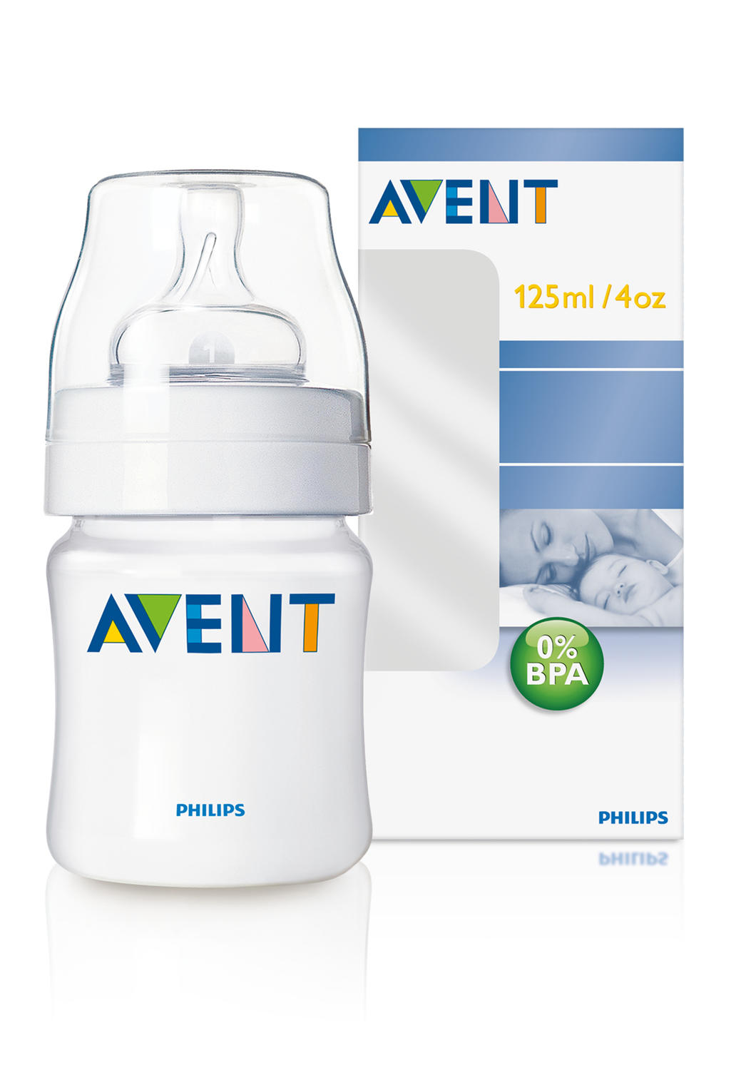 Бутылочка Естественное кормление для младенцев 125 мл Avent Philips (Avent, Стандарт)