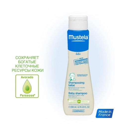 Мустела Шампунь для детей всех возрастов  200 мл (Mustela, Bebe - время купаться) фото 2