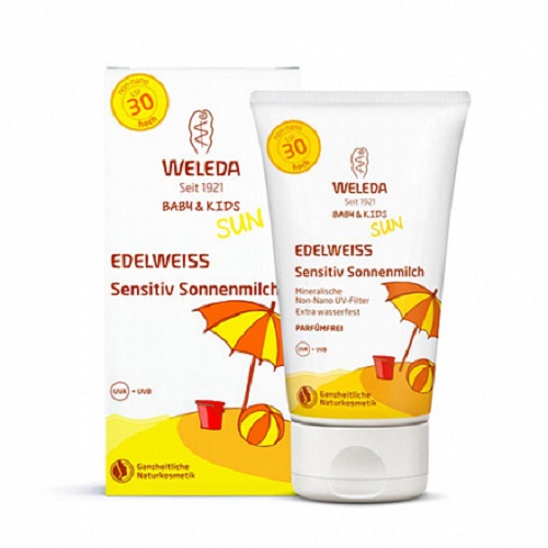 

Weleda Натуральный солнцезащитный крем для младенцев и детей SPF30 150 мл (Weleda, Детская серия с Алтеем), Детская серия с Алтеем