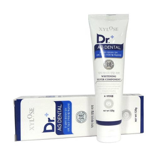 Ханил Зубная паста отбеливающая с серебряным компонентом 'XYLOSE Dr.+ AG DENTAL Whitenin Silver Componrnt' 120 гр (Hanil, Уход за полостью рта/) фото 0