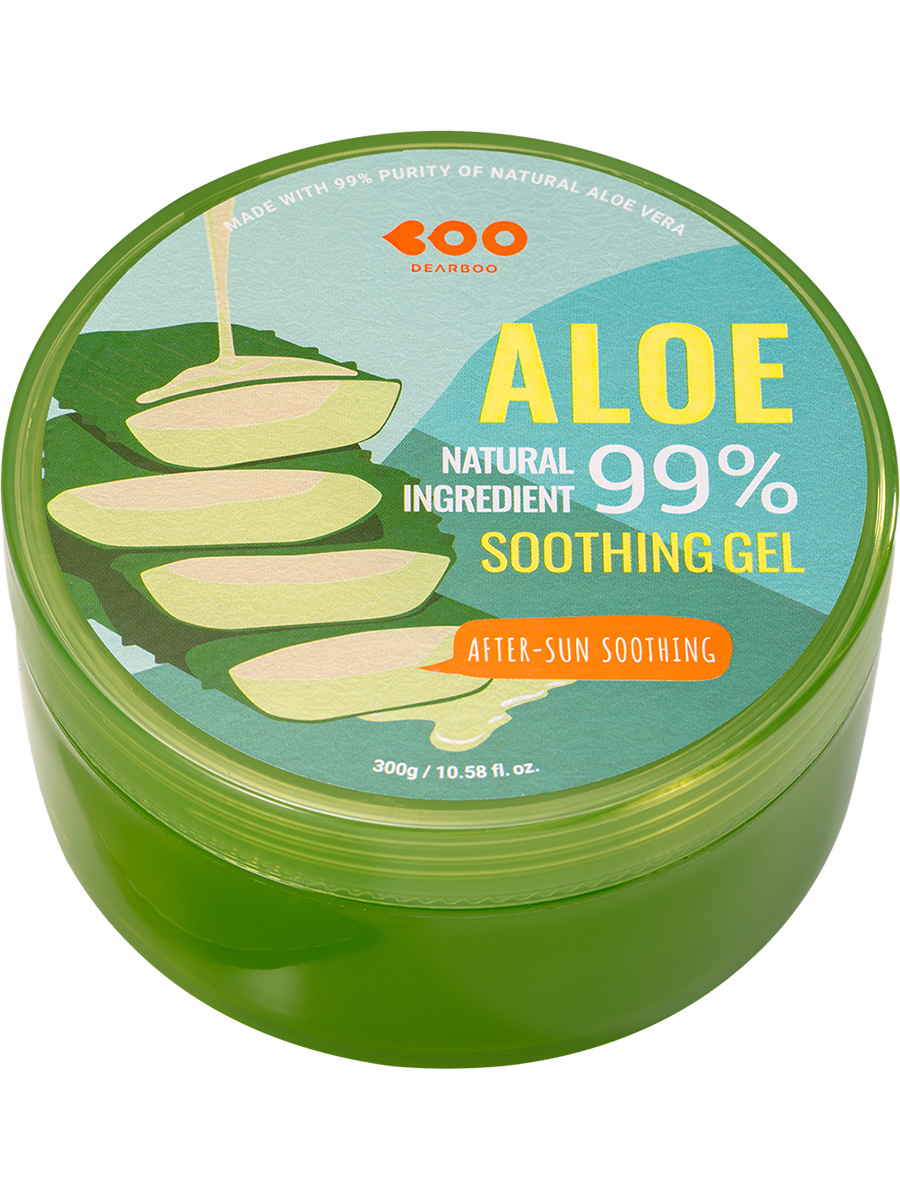 Диэбу Ксиликс Успокаивающий гель после загара с экстрактом алоэ вера 99%, 300 мл (Dearboo / Xilix, Средства для ухода) фото 1
