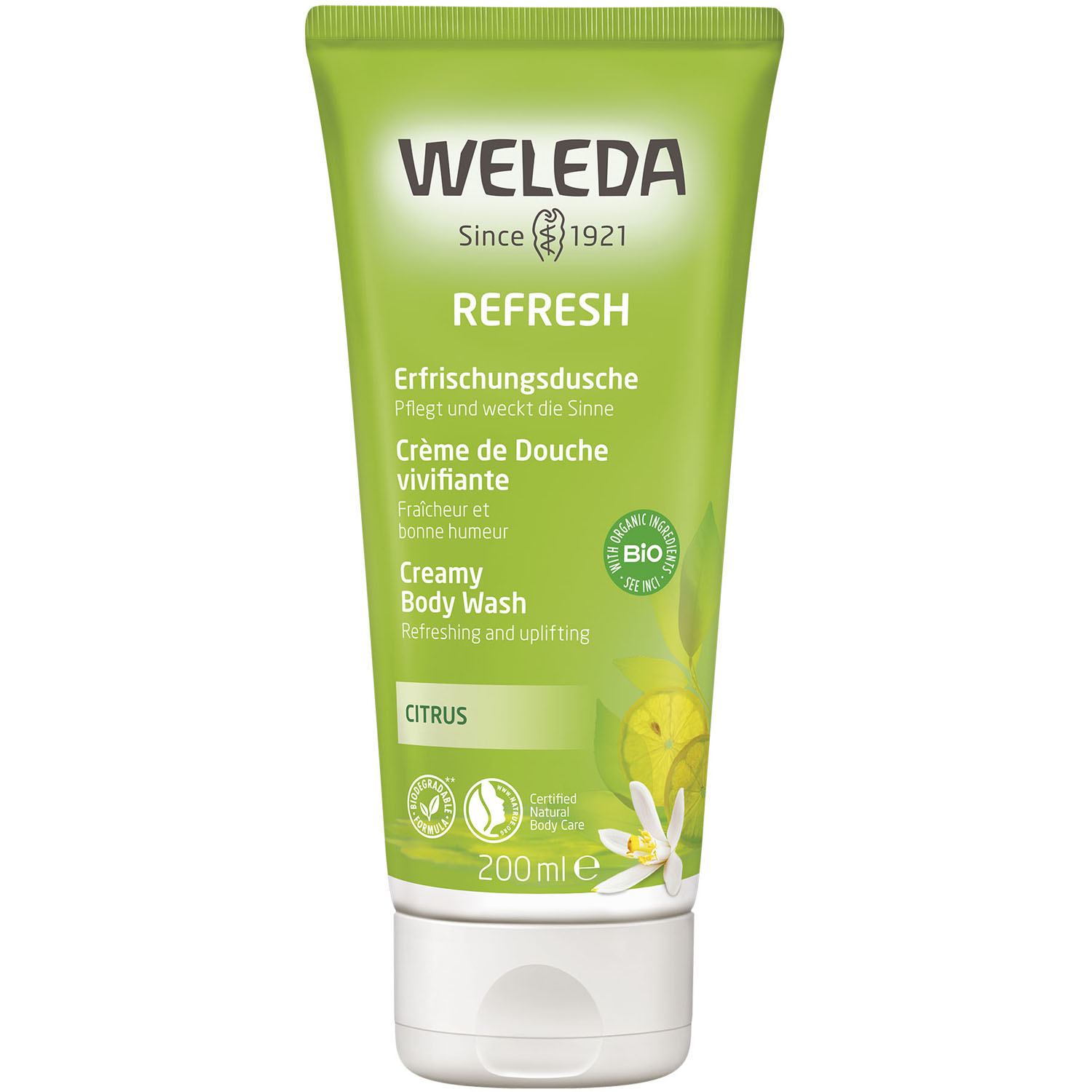 Weleda Цитрусовый освежающий гель для душа, 200 мл (Weleda, Цитрусовая линия) weleda цитрусовый освежающий гель для душа 200 мл