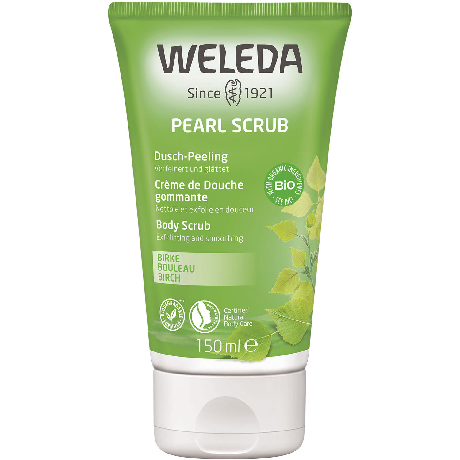 Weleda Берёзовый пилинг для душа, 150 мл (Weleda, Березовая линия)