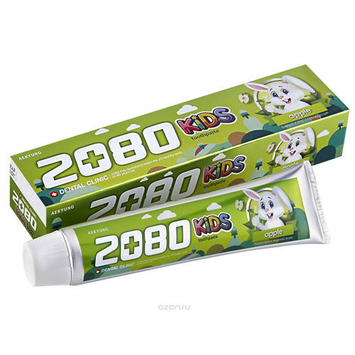 Kerasys Детская зубная паста Яблоко 2080 Kids Apple, 80 г (Kerasys, Dental Clinic) цена и фото