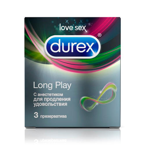Дюрекс Презервативы Long Play performa, 3 шт (Durex, Презервативы) фото 0