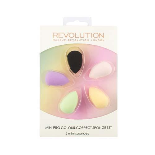 Makeup Revolution Набор цветных корректирующих спонжей Mini Pro Colour Correct Sponge Set (Makeup Revolution, Аксессуары)