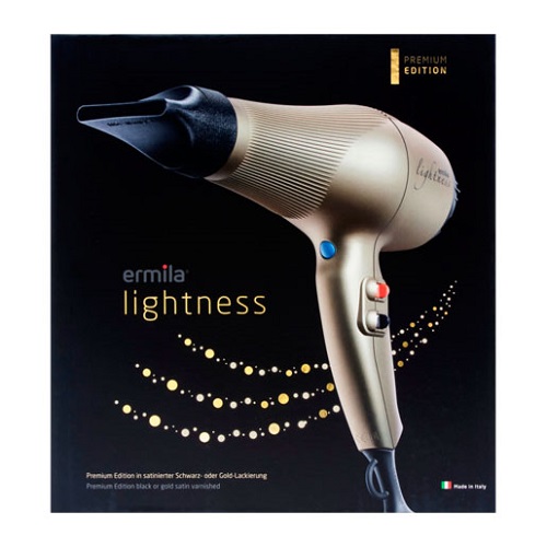 Эрмила Фен золотой, 2000 Вт с ионизацей и  2 насадками 1 шт (Ermila, Фены) фото 1