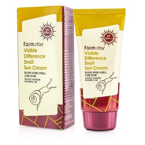Фармстей Солнцезащитный крем с экстрактом улитки SPF50 PA+++ 70 г (Farmstay, Для лица) фото 0