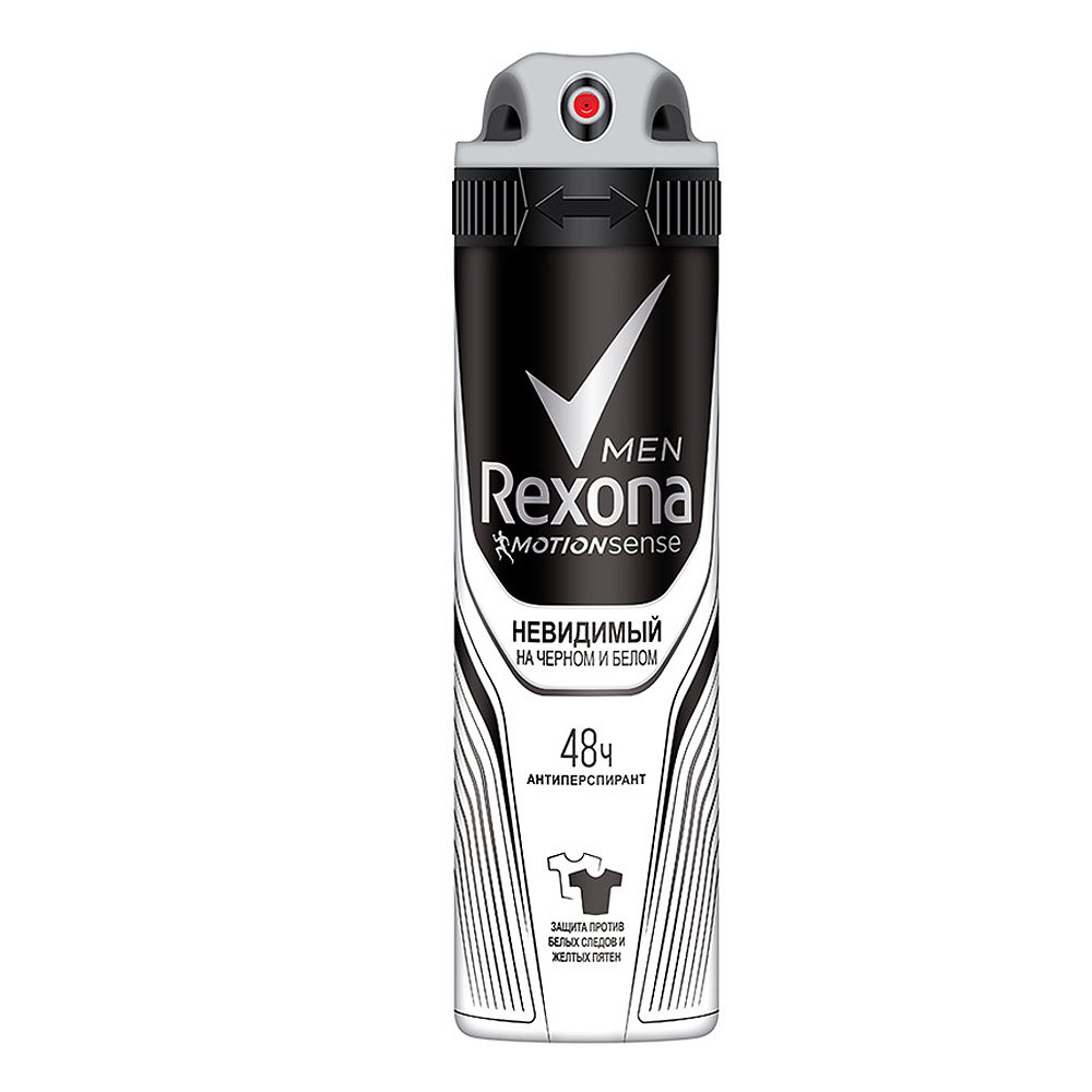 Рексона Део-спрей Невидимый на чёрном и белом 150 мл (Rexona, Для мужчин) фото 0