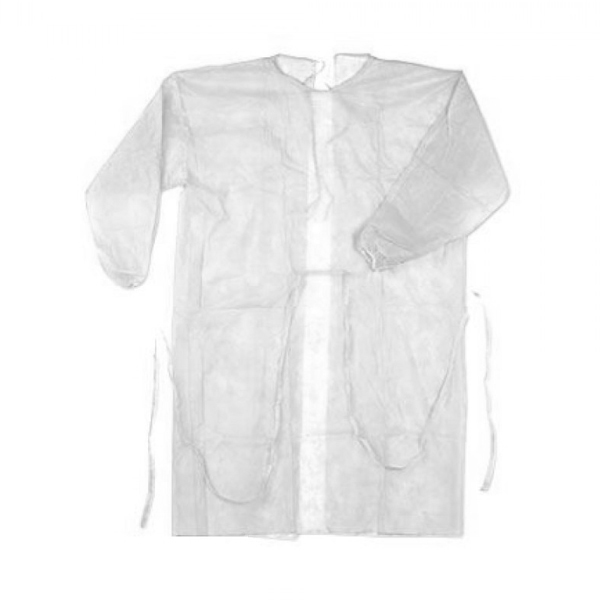Чистовье Халат на завязках Спанбонд Белый XL (Чистовье, Расходные материалы и одежда для процедур)