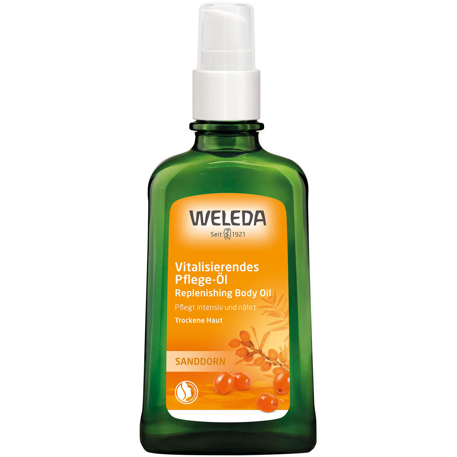 weleda крем для рук с облепихой 50 мл weleda облепиховая линия Weleda Питательное облепиховое масло, 100 мл (Weleda, Облепиховая линия)