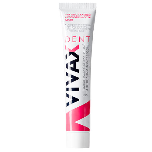 

Vivax Зубная паста с бетулавитом, 95 гр (Vivax, Dent), Dent