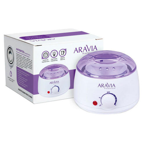 цена Aravia Professional Нагреватель с термостатом (воскоплав) 500 мл, 1 шт (Aravia Professional, Аксессуары)