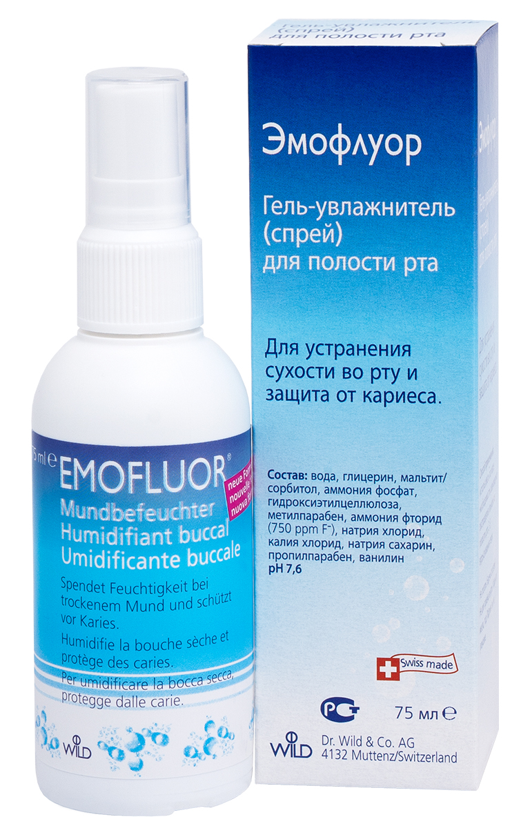 Доктор Вайлд Гель увлажнитель (спрей) для полости рта 75 мл (Dr. Wild & Co, Уход за зубами) фото 0