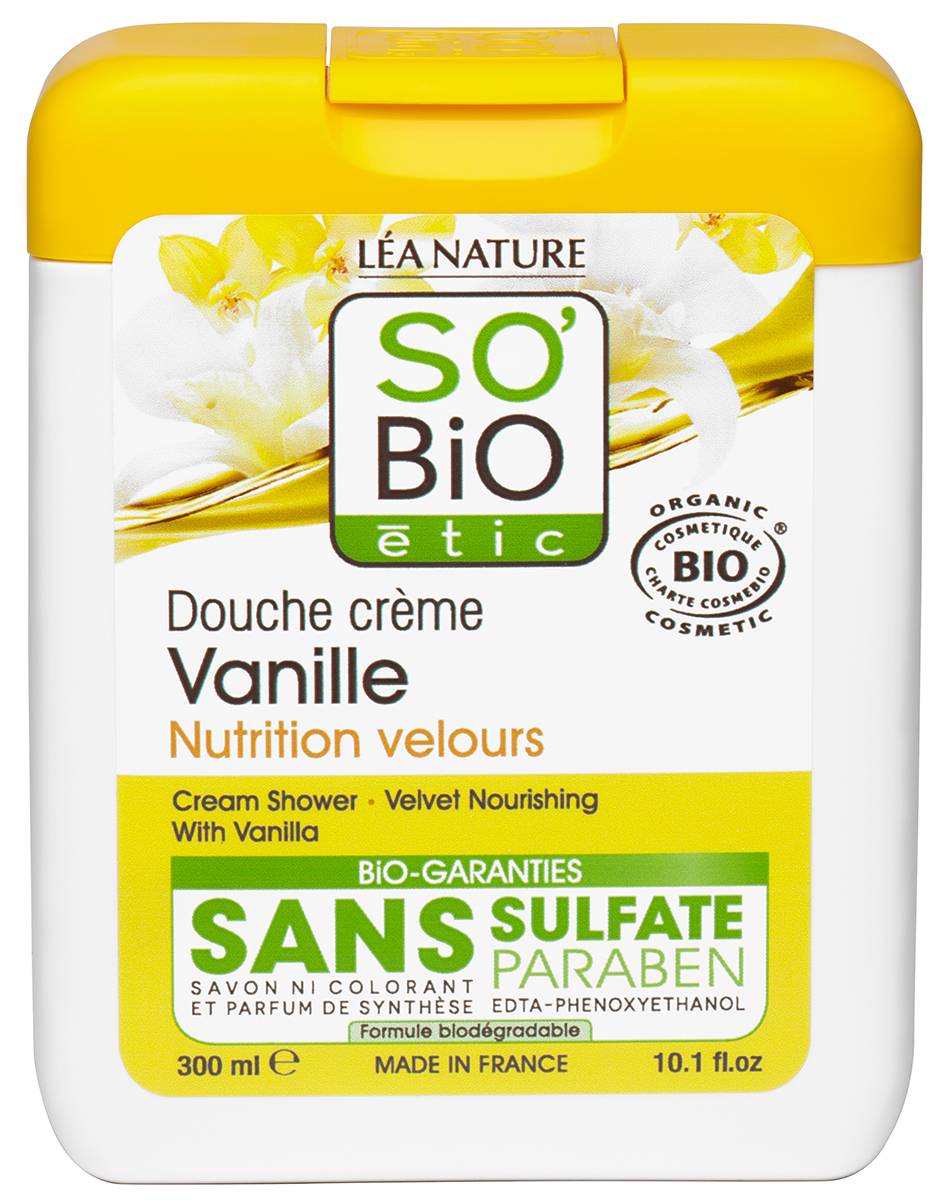 

So’bio etic Крем для душа с ванилью «вельветовый уход» 300 мл (So’bio etic, Для тела), Для тела