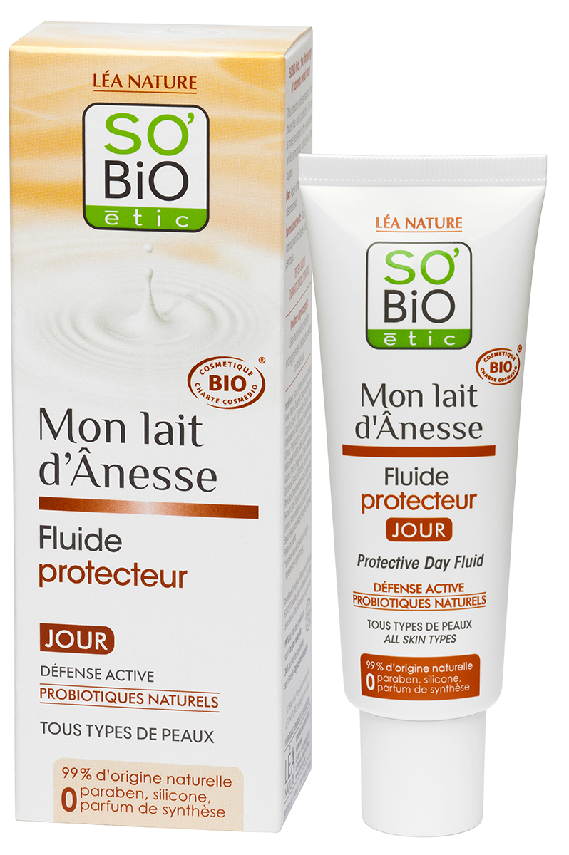 

So’bio etic Защитный дневной флюид с ослиным молоком 50 мл (So’bio etic, Для лица), Для лица