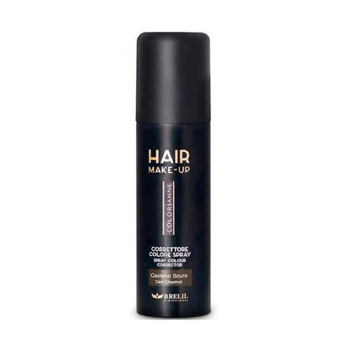 Брелил Профессионал Спрей-макияж для волос, темный каштан, 75 мл (Brelil Professional, Hair make-up) фото 0