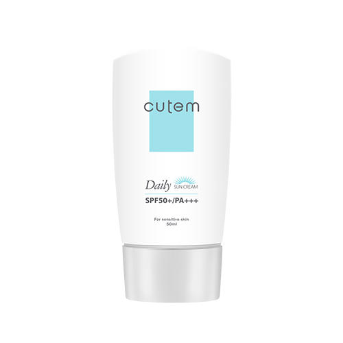 Кутэм Солнцезащитный крем для лица SPF 50+++ для сухой и чувствительной кожи Daily Sun Cream SPF50+/PA+++, 50 мл (Cutem, Для лица) фото 0