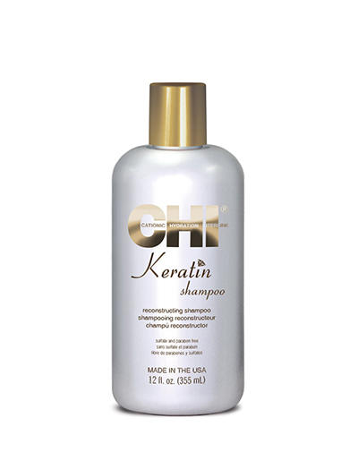 Chi Кератиновый восстанавливающий шампунь для волос Keratin Shampoo, 355 мл (Chi, Keratin) chi кератиновый восстанавливающий кондиционер 2 жидких унции