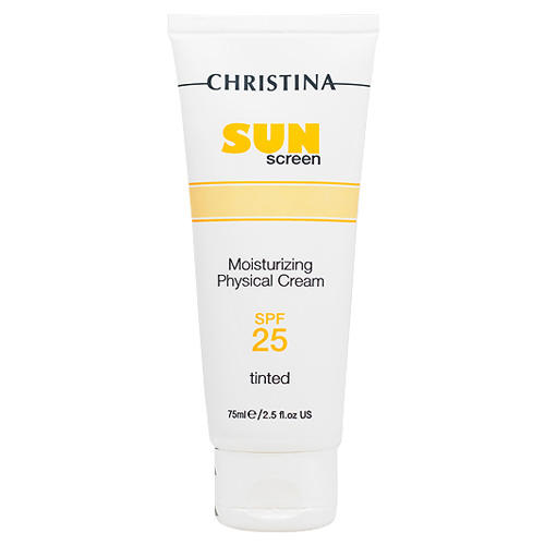 Кристина Солнцезащитный увлажняющий крем с тоном и физической защитой SPF 25, 75 мл (Christina, Fresh) фото 0