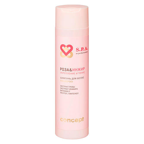 

Concept Шампунь для волос "Роза и Инжир" Укрепление и тонус Power&Tonus shampoo, 250 мл (Concept, Spa), Spa
