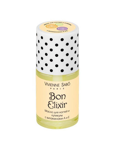 Вивьен Сабо Bon Elixir Масло для ногтей и кутикулы с витаминами А и Е, 15 мл (Vivienne Sabo, Ногти) фото 0