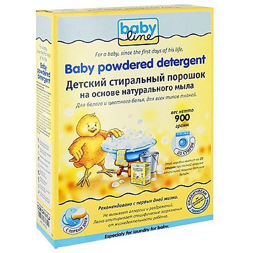 Baby line Детский стиральный порошок на основе натурального мыла 900гр (Baby line, Для стирки)