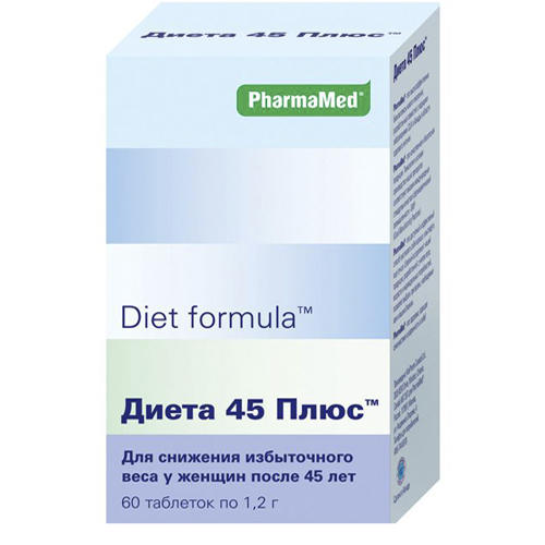 Diet Formula Диета 45 плюс таблетки №60 (Diet Formula, Контроль аппетита)