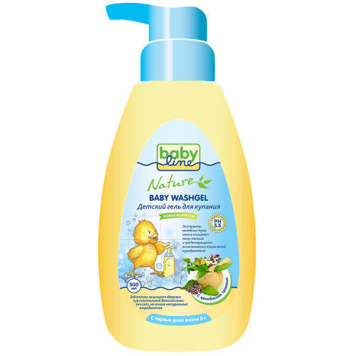 

Baby line Гель для купания с целебными травами для детей с первых дней жизни с дозатором 500мл (Baby line, Для купания), Для купания