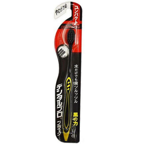 ДенталПро Щетка зубная одноуровневая сверхмягкая Black Compact Head 1 шт. (Dentalpro, Щетки Dentalpro) фото 0