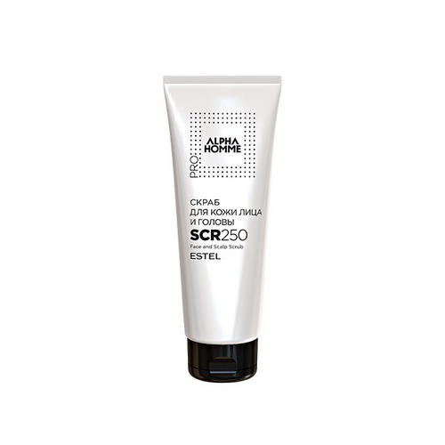 Estel Скраб для кожи лица и головы PRO Face and Scalp Scrub, 250 мл (Estel, Alpha homme)