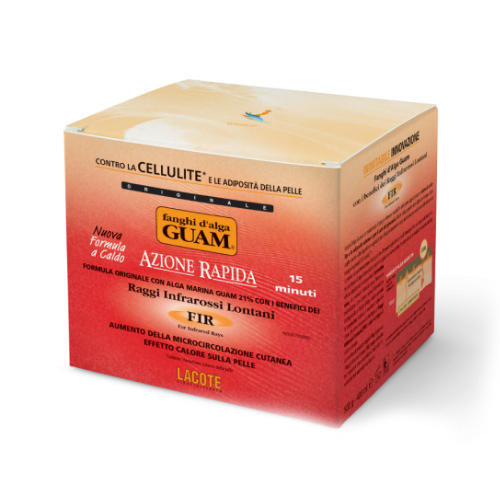 Купить Guam Маска антицеллюлитная активная с микрокристаллами Турмалина, FIR 500 г (Guam, Tourmaline), Италия