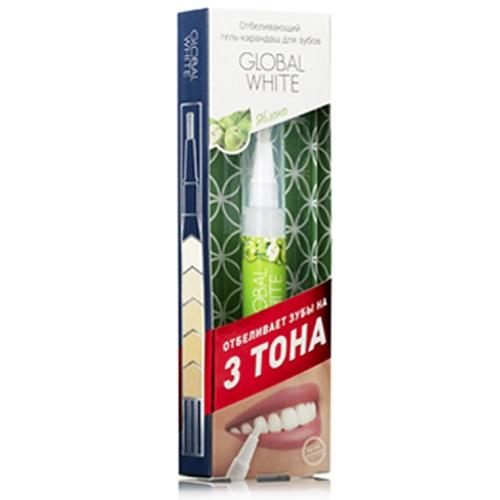 Глобал Уайт Отбеливающий карандаш-апликатор со вкусом яблока  5 мл (Global White, Отбеливание) фото 0