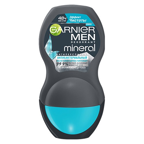 Гарньер Дезодорант ролик мужской Эффект Чистоты 50 мл (Garnier, Для тела) фото 0