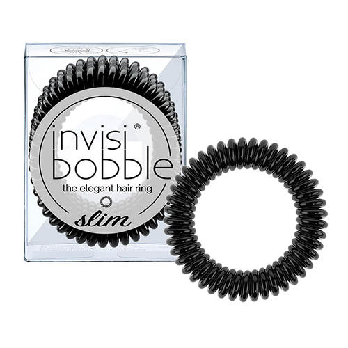 Инвизибабл Резинка-браслет для волос True Black черный (Invisibobble, Slim) фото 0
