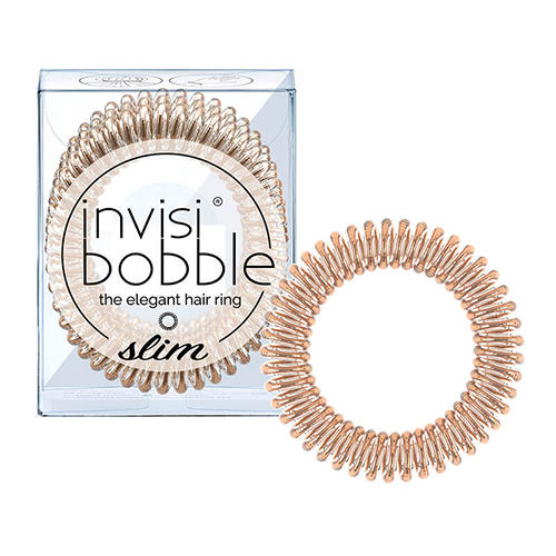 Invisibobble Резинка-браслет для волос Bronze Me Pretty мерцающий бронзовый (Invisibobble, Slim) резинка для волос invisibobble резинка браслет для волос invisibobble slim bronze me pretty