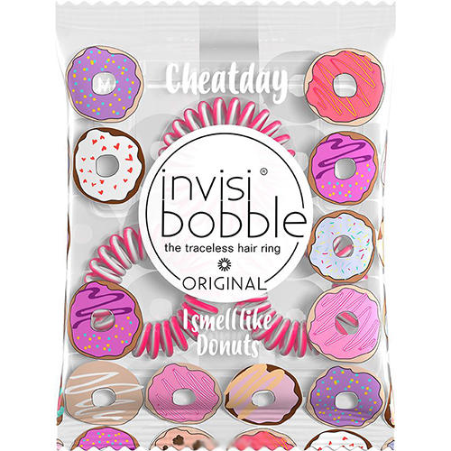 Инвизибабл Ароматизированная резинка-браслет для волос Cheat Day Donut Dream розовый (Invisibobble, Original) фото 0