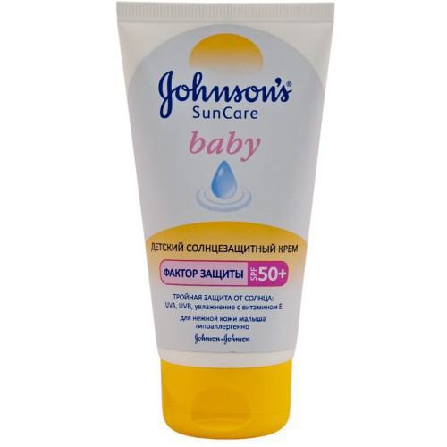 Джонсонс Беби Детский солнцезащитный крем SPF 50+, 75 мл (Johnson's Baby, Сезонные) фото 0