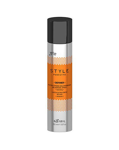 Каарал Лак без газа экстра фиксации Definer Extra Strong Hold Working No Aerosol Spray, 350 мл (Kaaral, Style Perfetto) фото 0