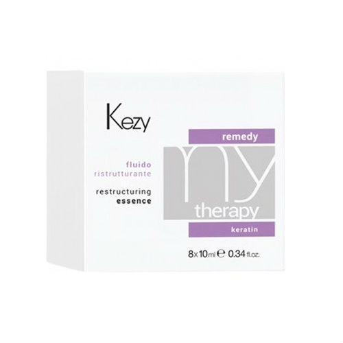 Kezy Флюид реструктурирующий с кератином Restructuring Essence Remedy Keratin, 10 мл * 8 штук (Kezy, Mytherapy) kezy кондиционер mytherapy remedy restructuring реструктурирующий с кератином 250 мл