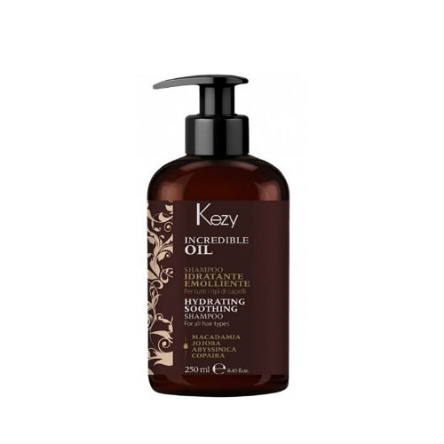 Кези Увлажняющий и разглаживающий шампунь для всех типов волос Hydrating Soothing Incredible Oil, 250 мл (Kezy, Увлажнение и восстановление) фото 0