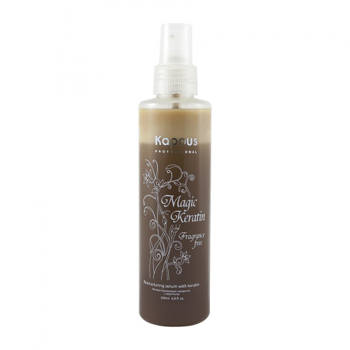 Капус Профессионал Реструктурирующая сыворотка с кератином, 200 мл (Kapous Professional, Fragrance free) фото 0