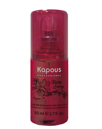Kapous Professional Флюид для секущихся кончиков волос с биотином, 80 мл (Kapous Professional, Fragrance free), Италия  - Купить