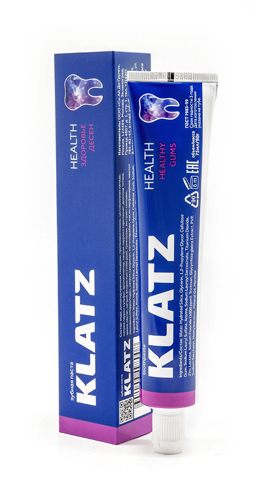 Klatz Зубная паста Здоровье десен, 75 мл (Klatz, Health) зубная паста klatz health health enamel remineralization 75 мл