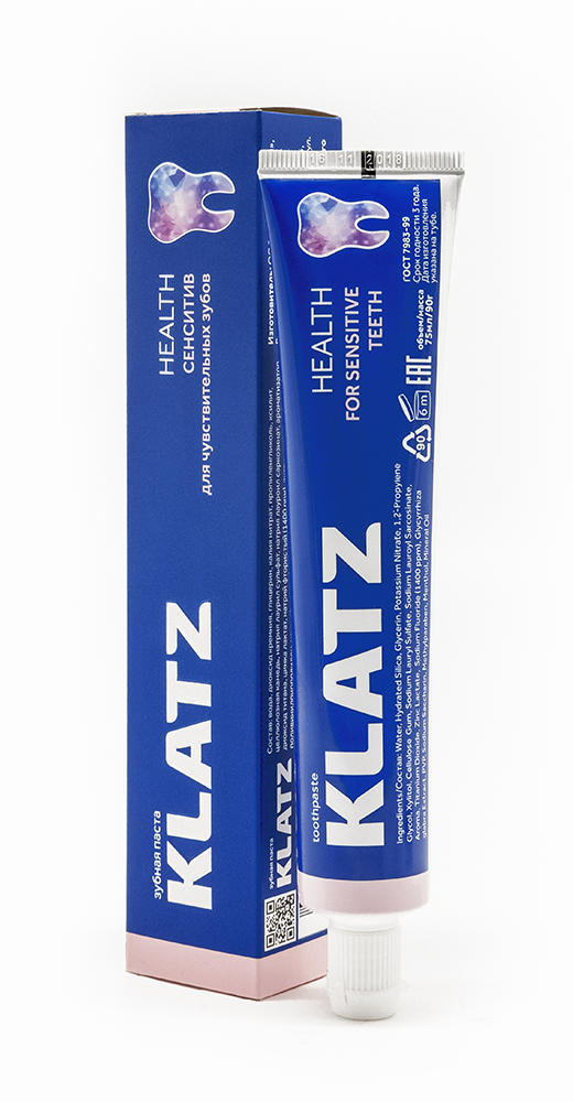 Klatz Зубная паста Сенситив, 75 мл (Klatz, Health) зубная паста klatz health healthy gums 75 мл