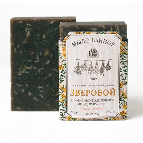 

Kleona Мыло твердое "Зверобой", противовоспалительное, 145 мл (Kleona, Для душа, ванной и SPA-процедур), Для душа, ванной и SPA-процедур