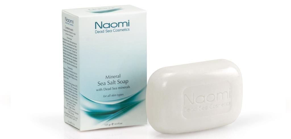  Мыло солевое с минералами Мертвого моря «NAOMI» 125 г (NAOMI, Уход за телом) фото 0
